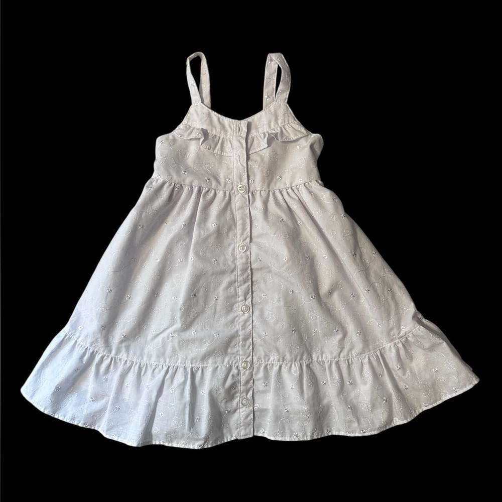Penelope Mack little girls white eyelet sundress. Size 24 Months.